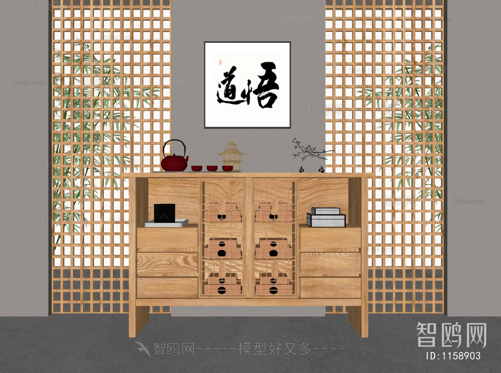 New Chinese Style Sideboard