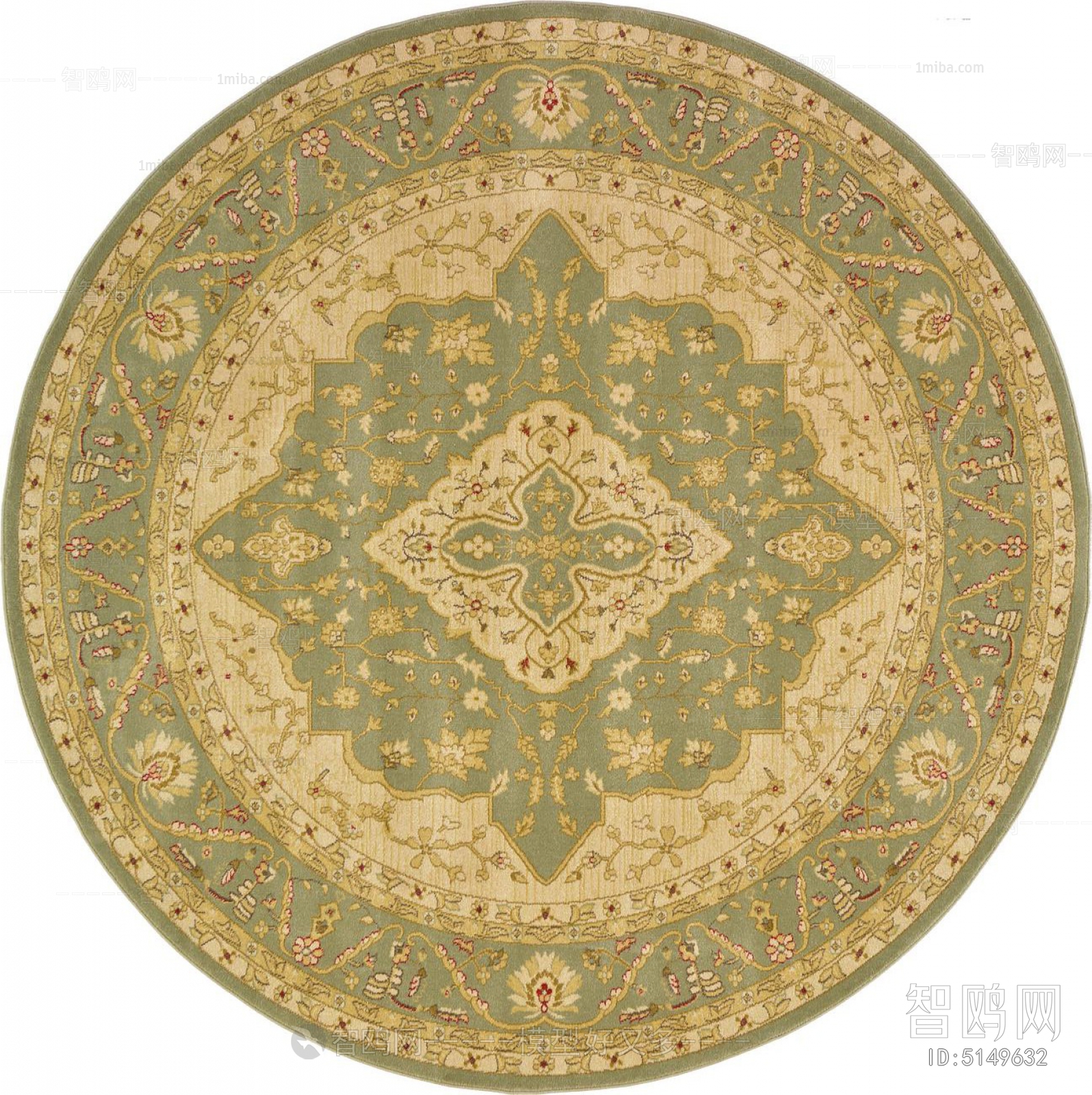 欧式圆形地毯