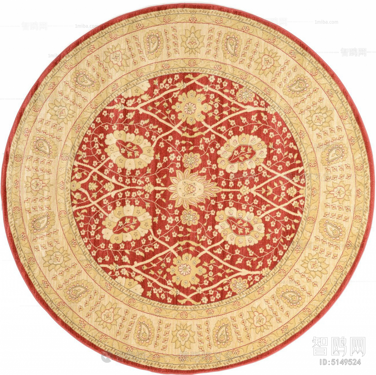 新中式圆形地毯
