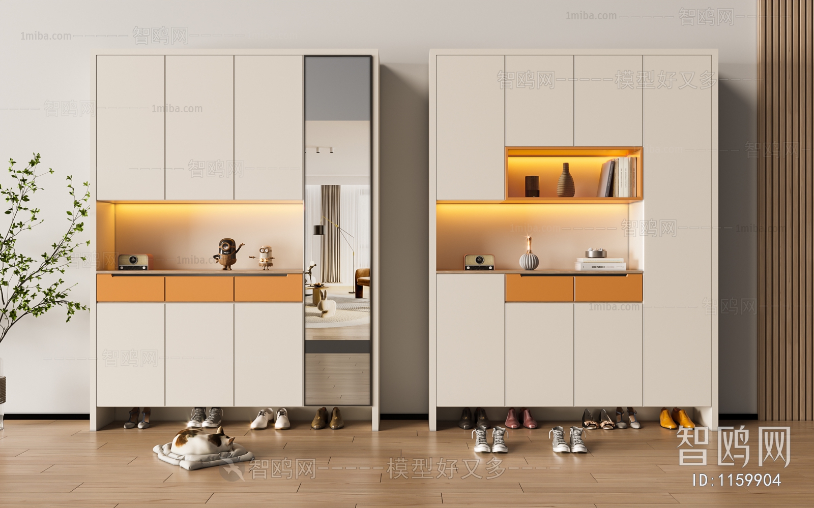 Modern Shoe Cabinet