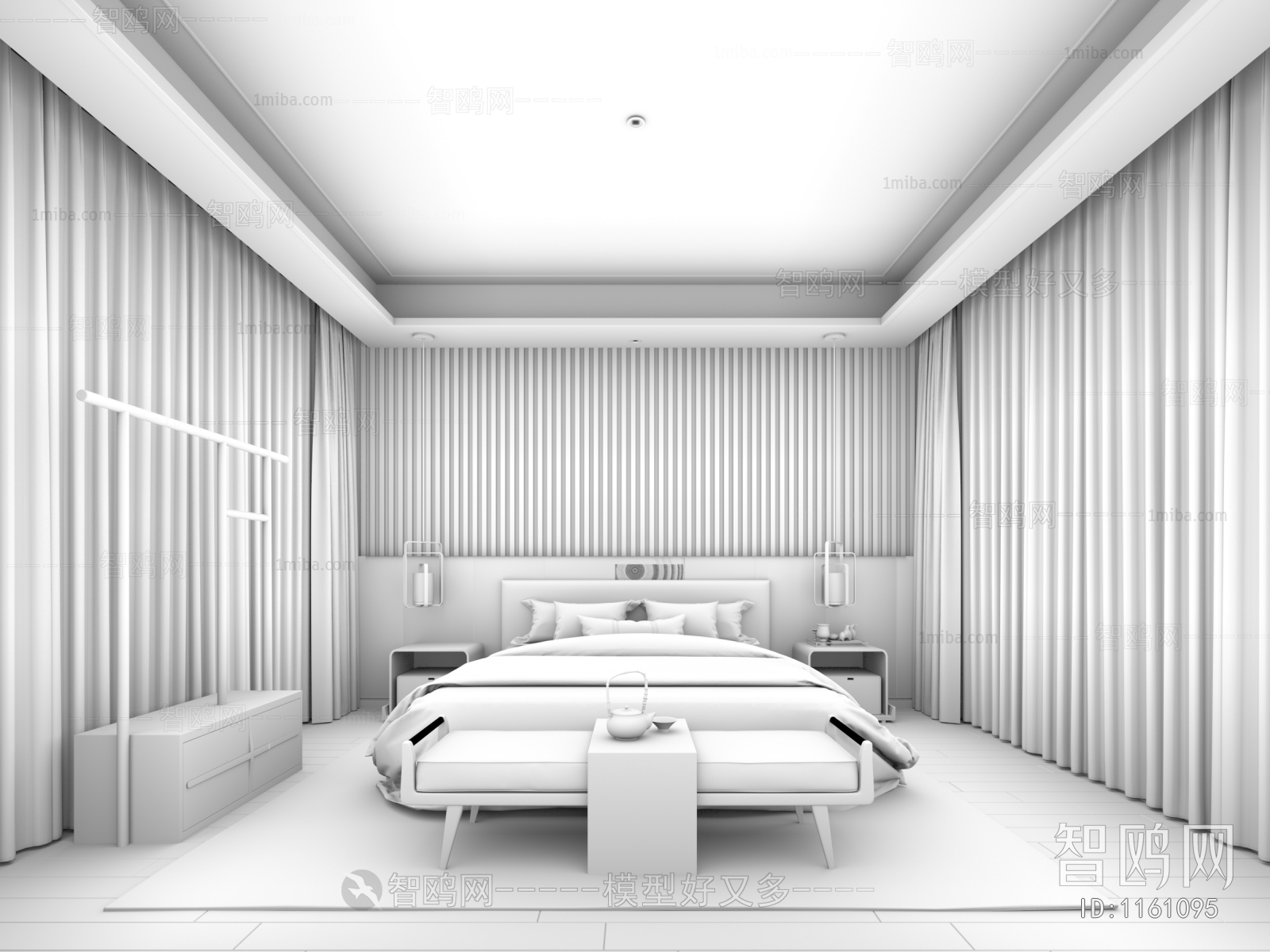 New Chinese Style Bedroom