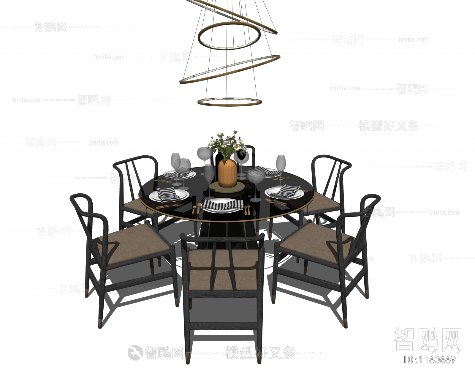 New Chinese Style Dining Table And Chairs