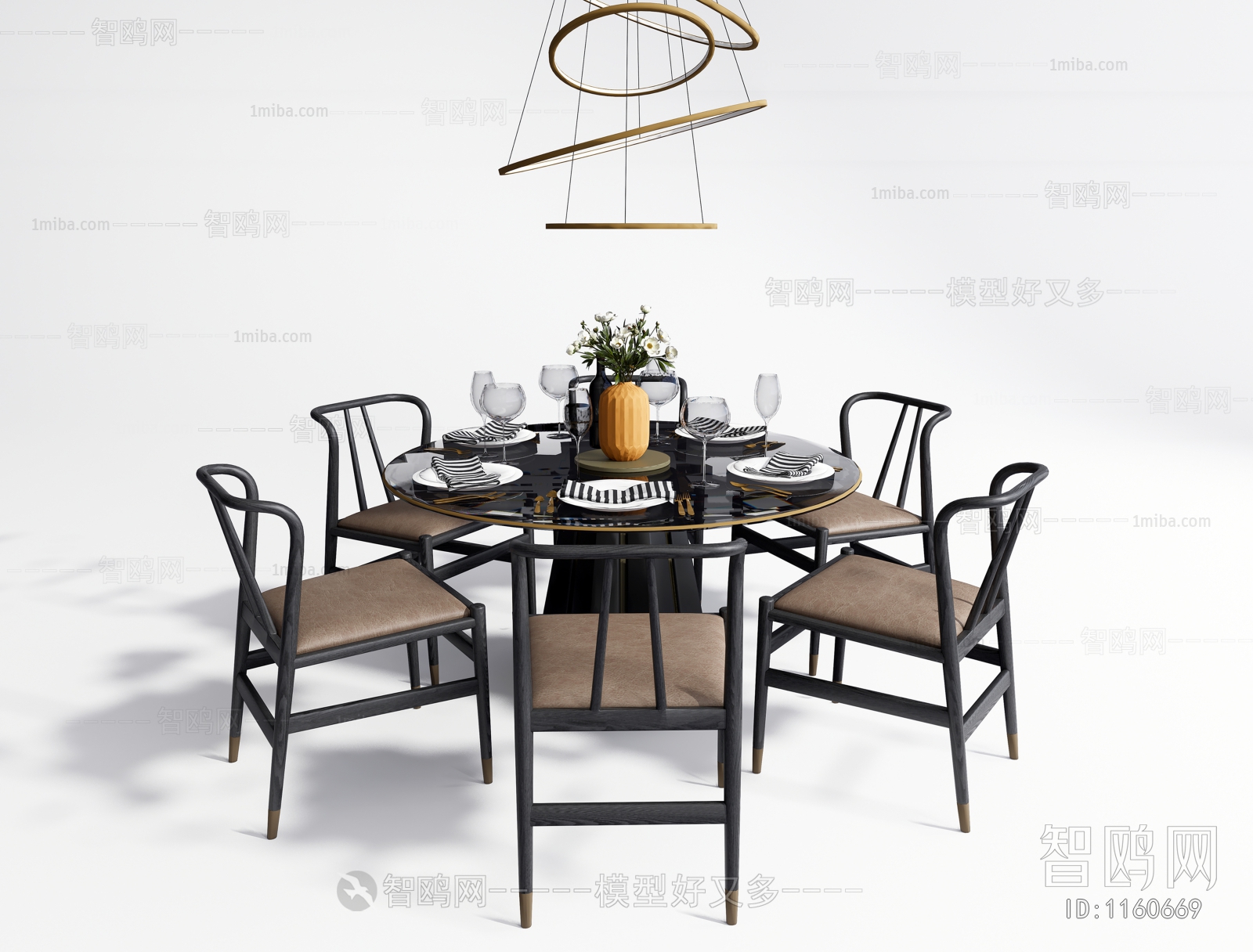 New Chinese Style Dining Table And Chairs