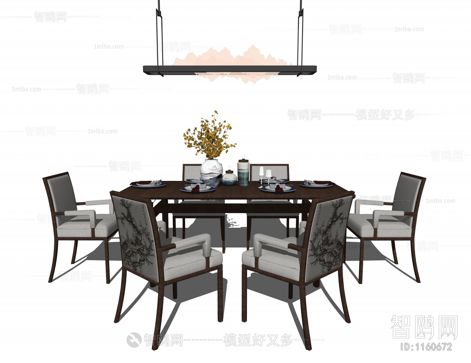 New Chinese Style Dining Table And Chairs