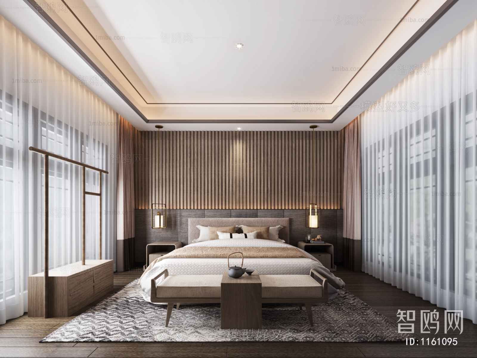 New Chinese Style Bedroom