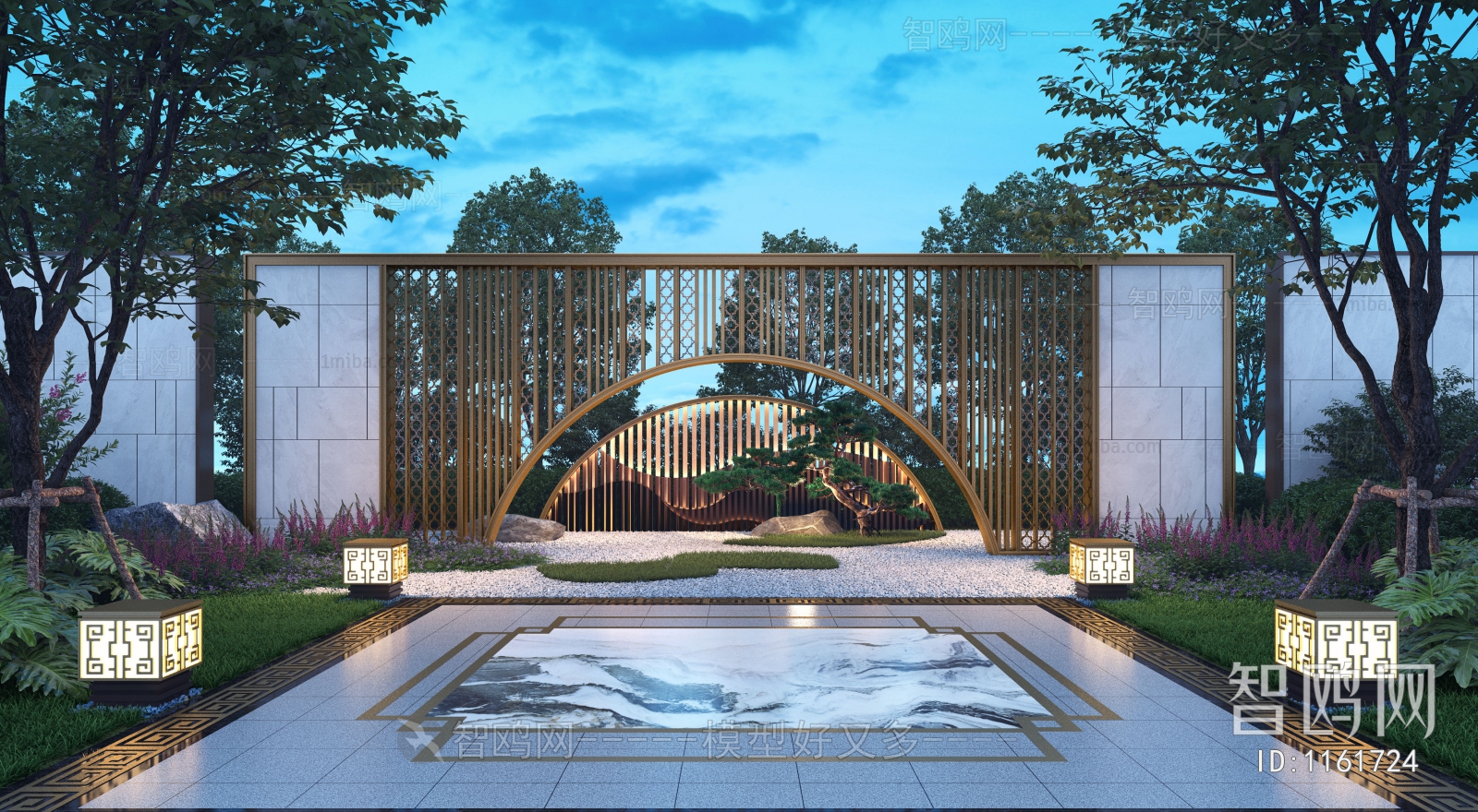 New Chinese Style Courtyard/landscape