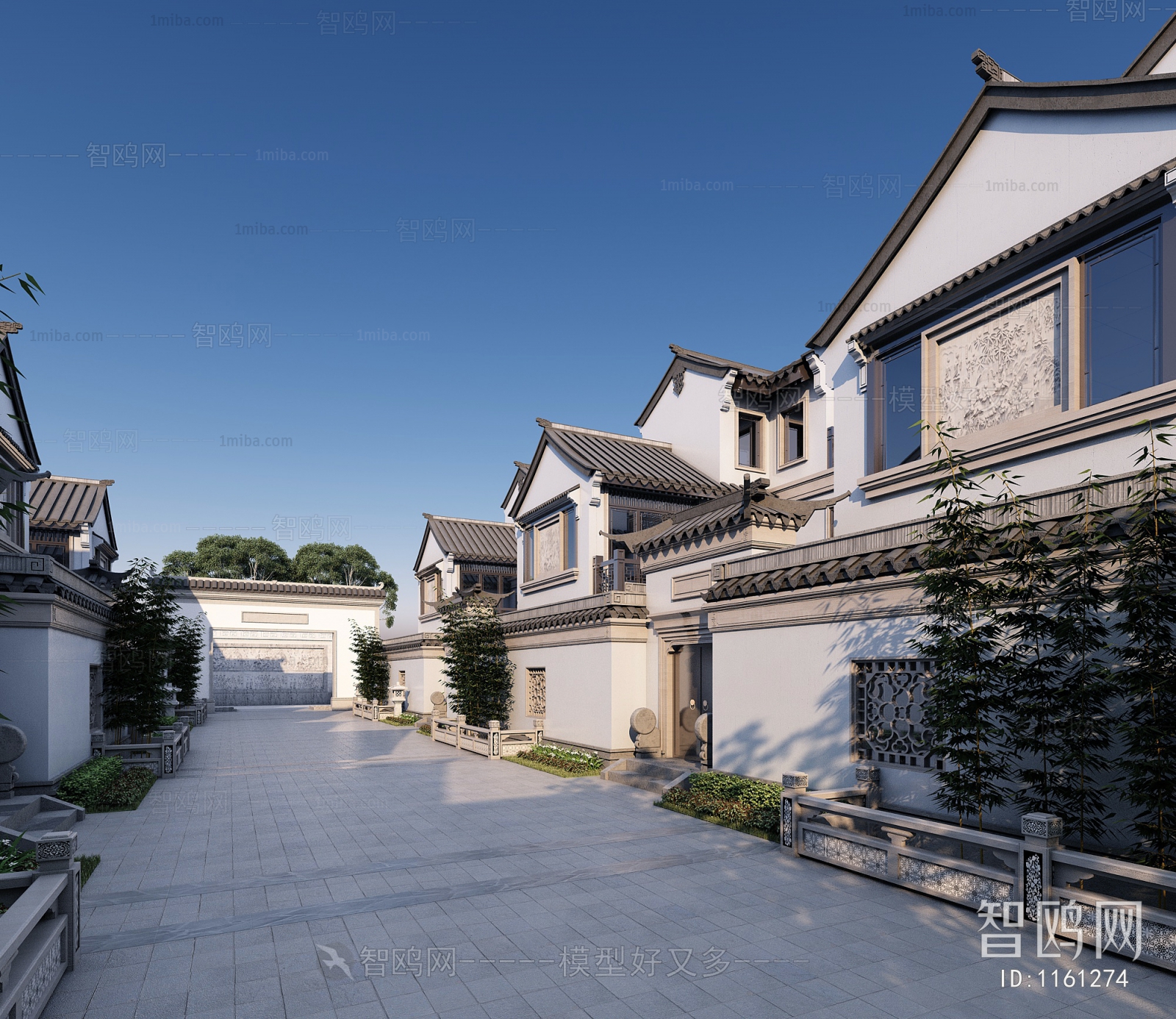 New Chinese Style Villa Appearance