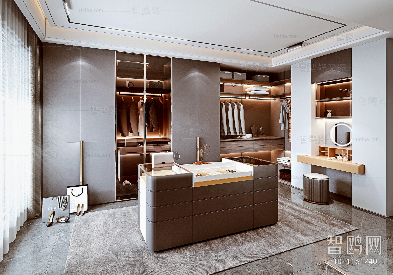 Modern Clothes Storage Area