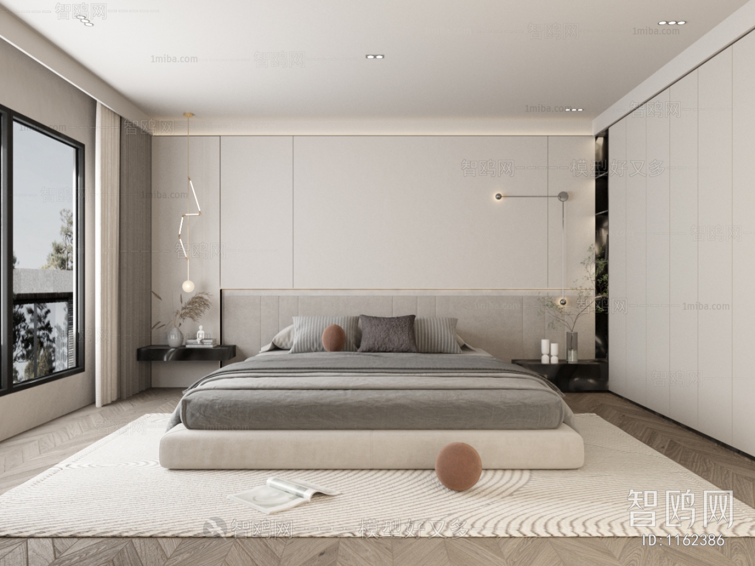 Modern Wabi-sabi Style Bedroom