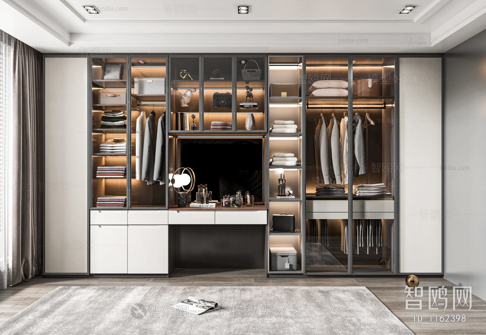 Modern Clothes Storage Area