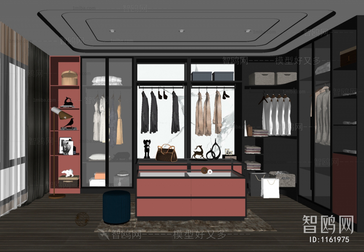 Modern Clothes Storage Area