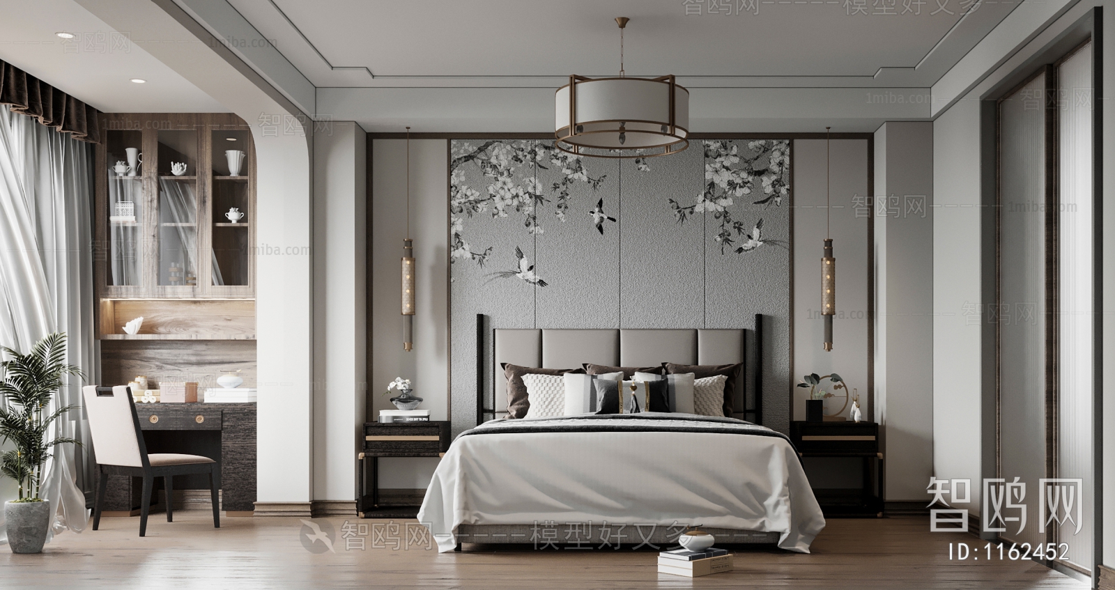 New Chinese Style Bedroom