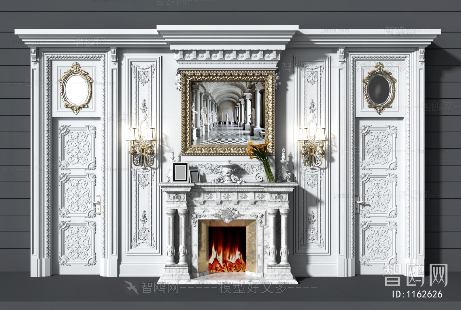 French Style Fireplace