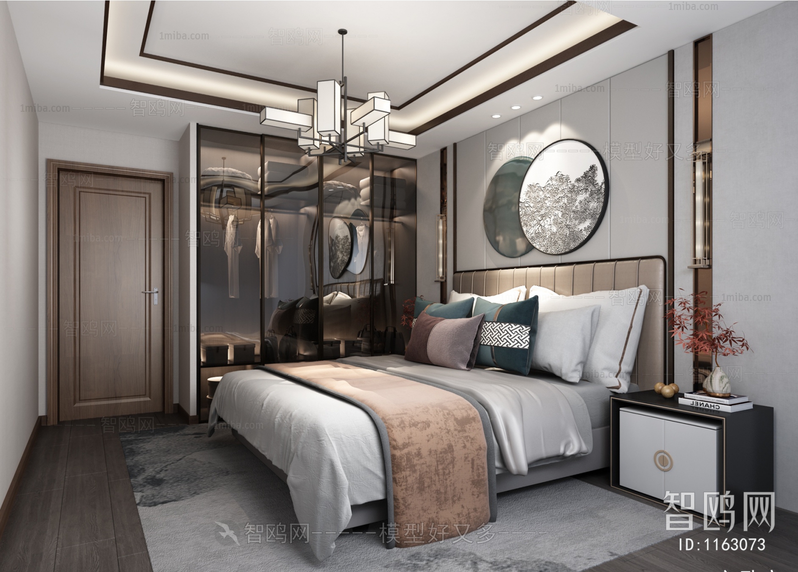 New Chinese Style Bedroom