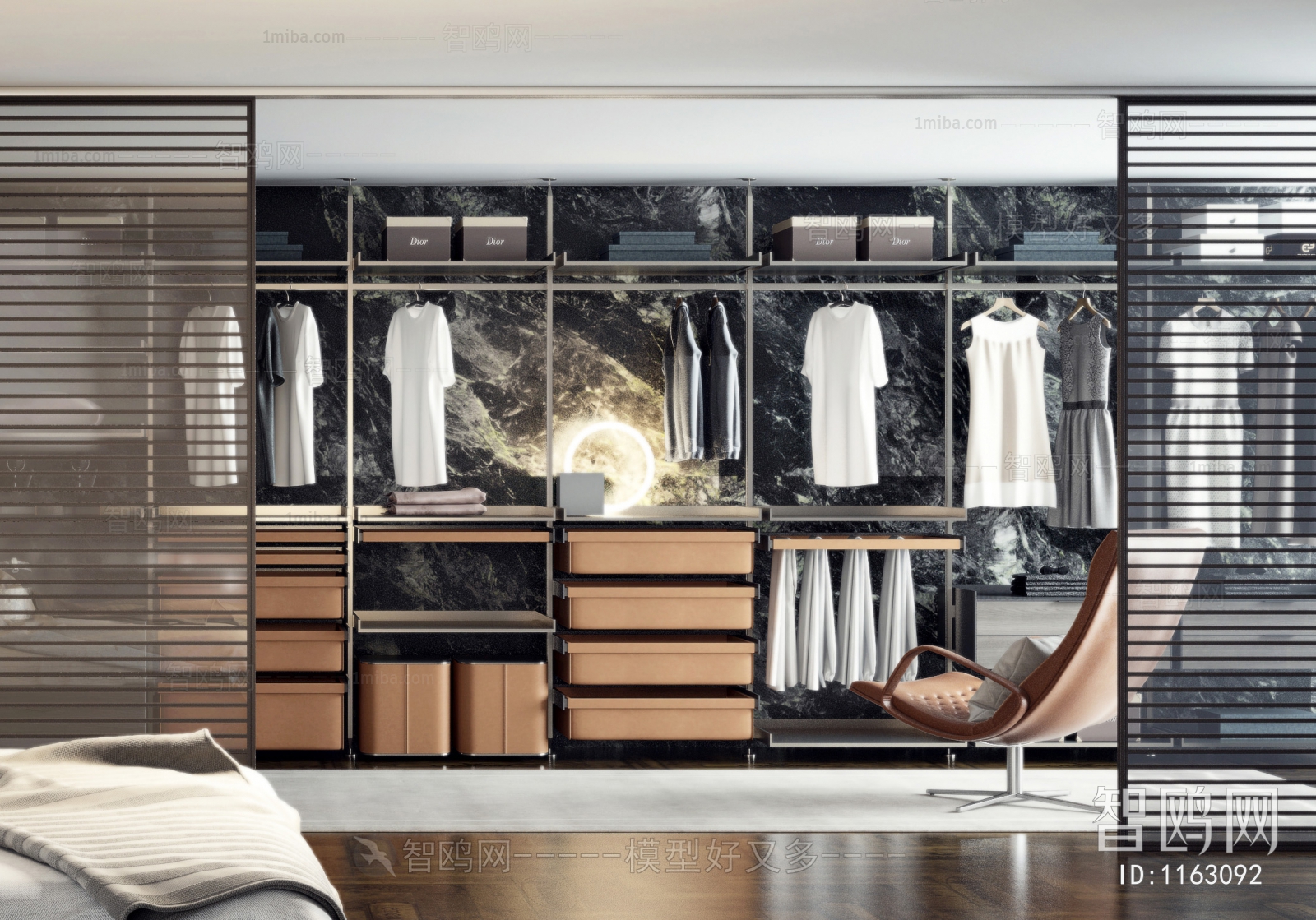 Modern Clothes Storage Area