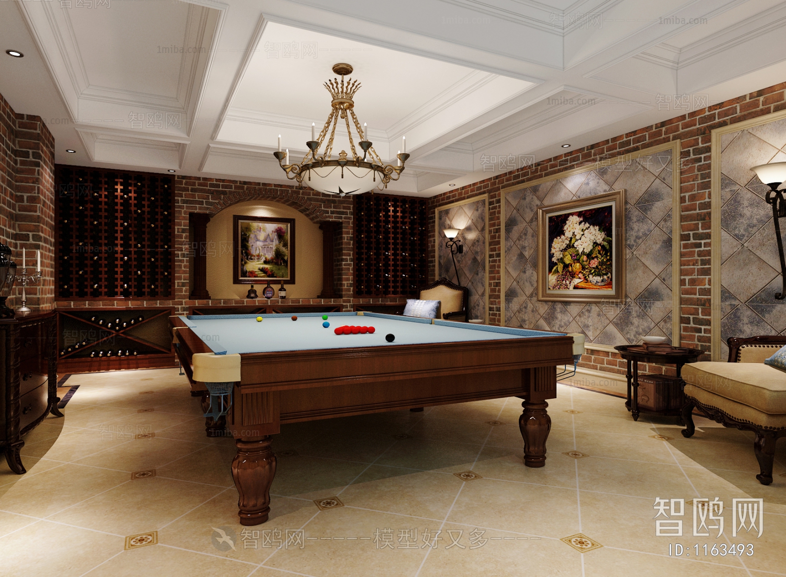 American Style Billiards Room