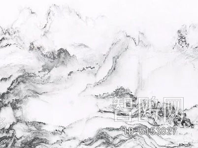 新中式山水大理石背景