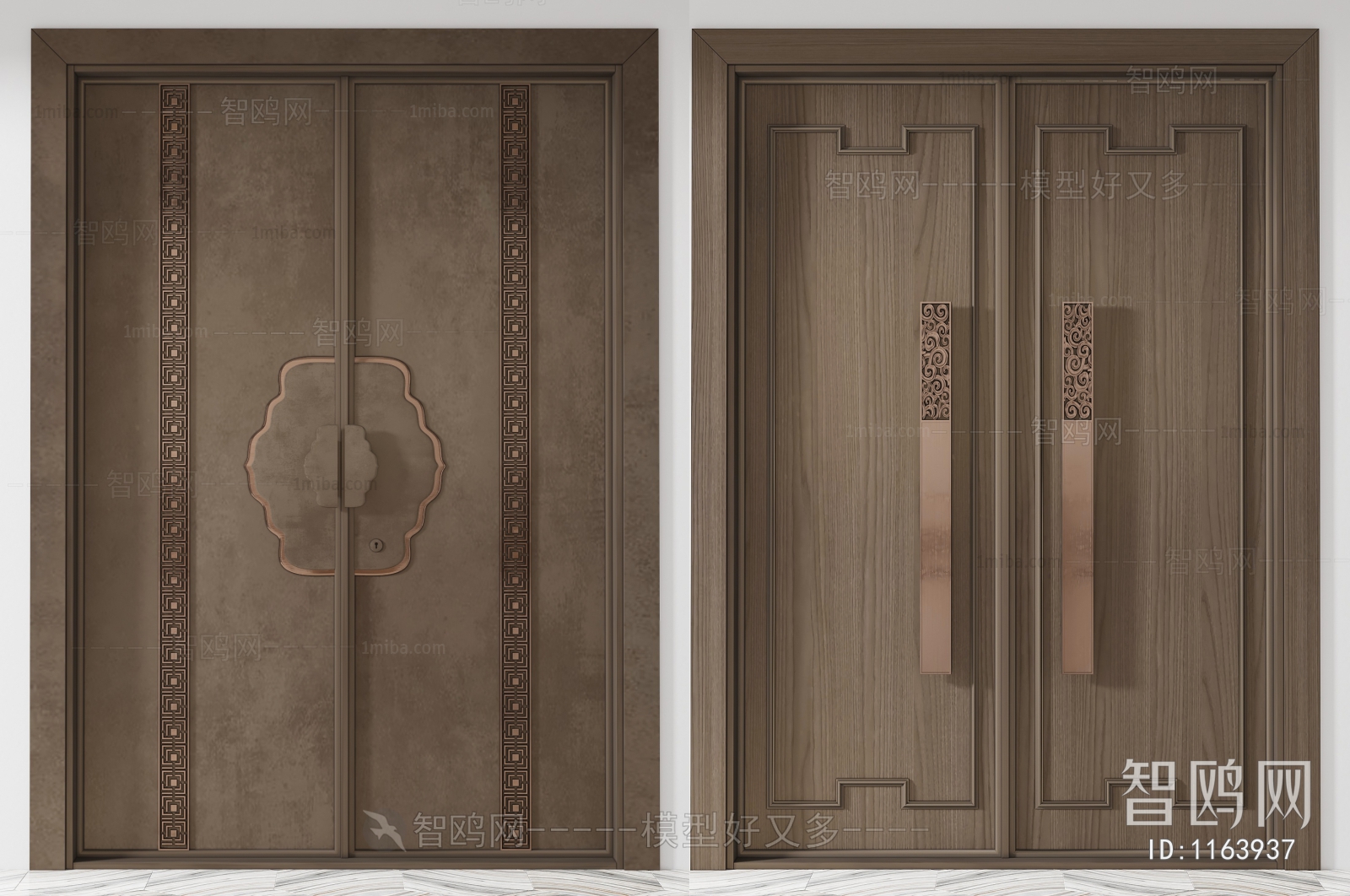 New Chinese Style Double Door