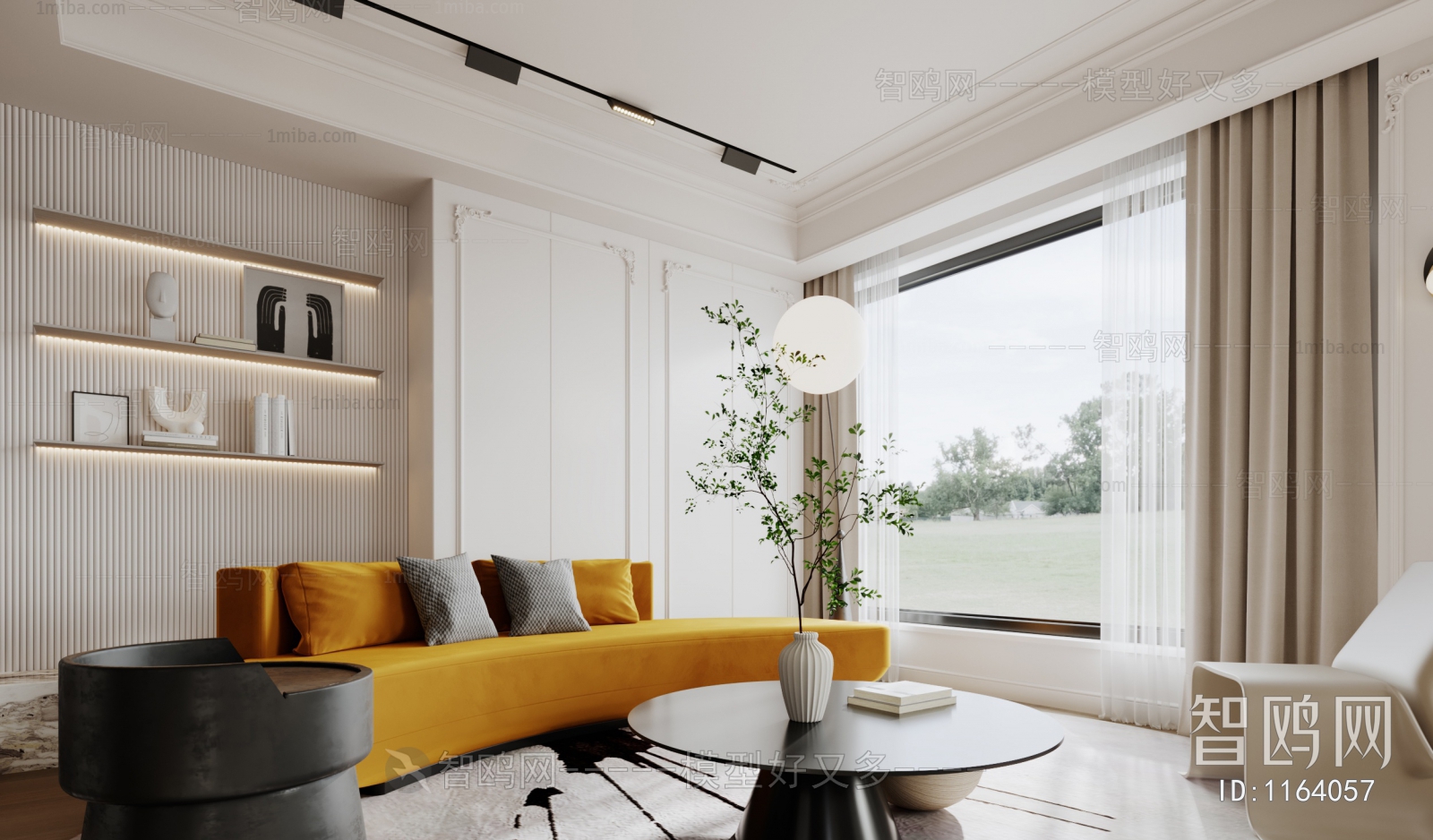 Modern Simple European Style A Living Room