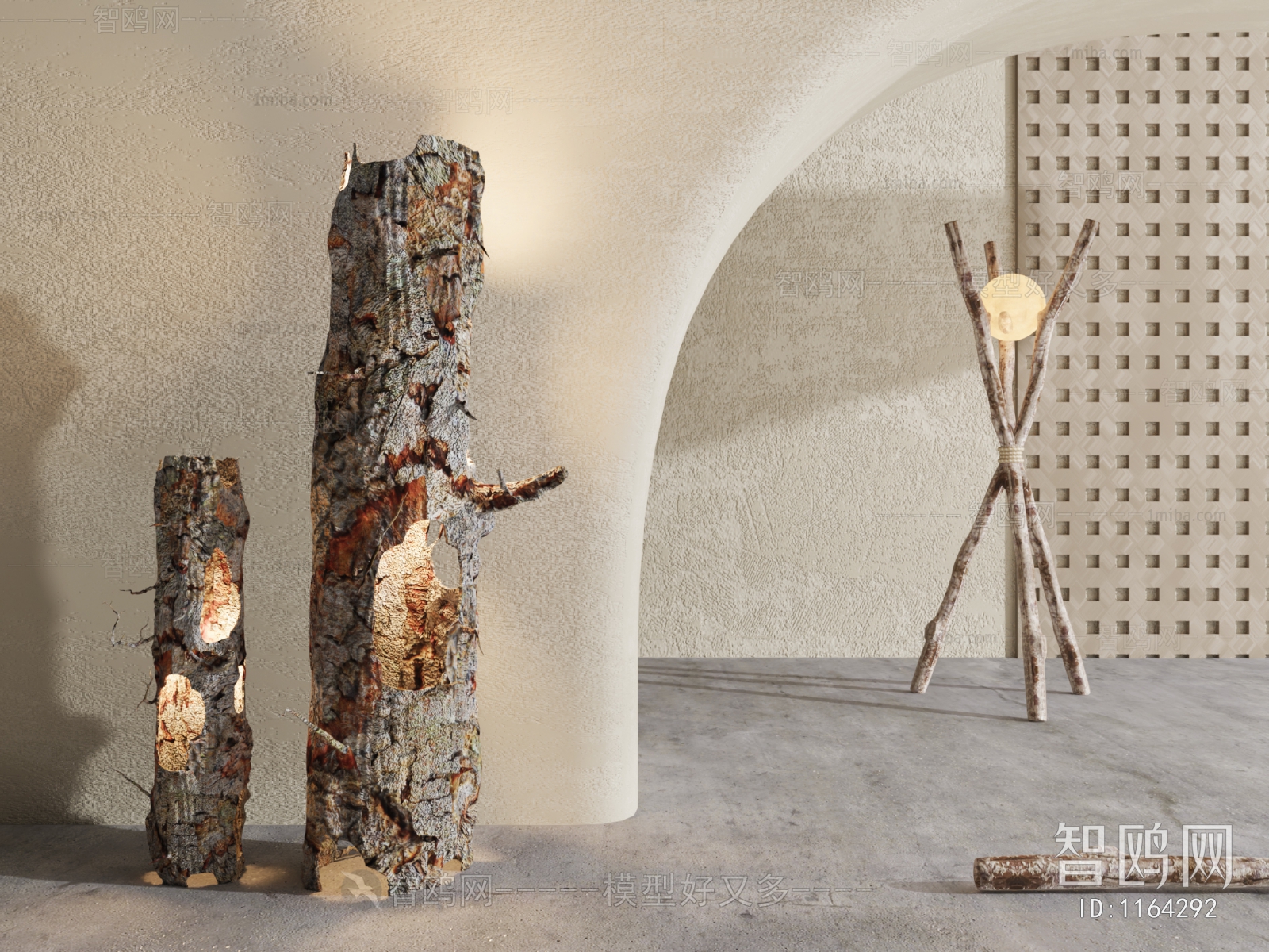 Wabi-sabi Style Floor Lamp