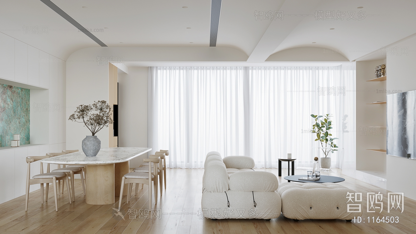 Wabi-sabi Style A Living Room