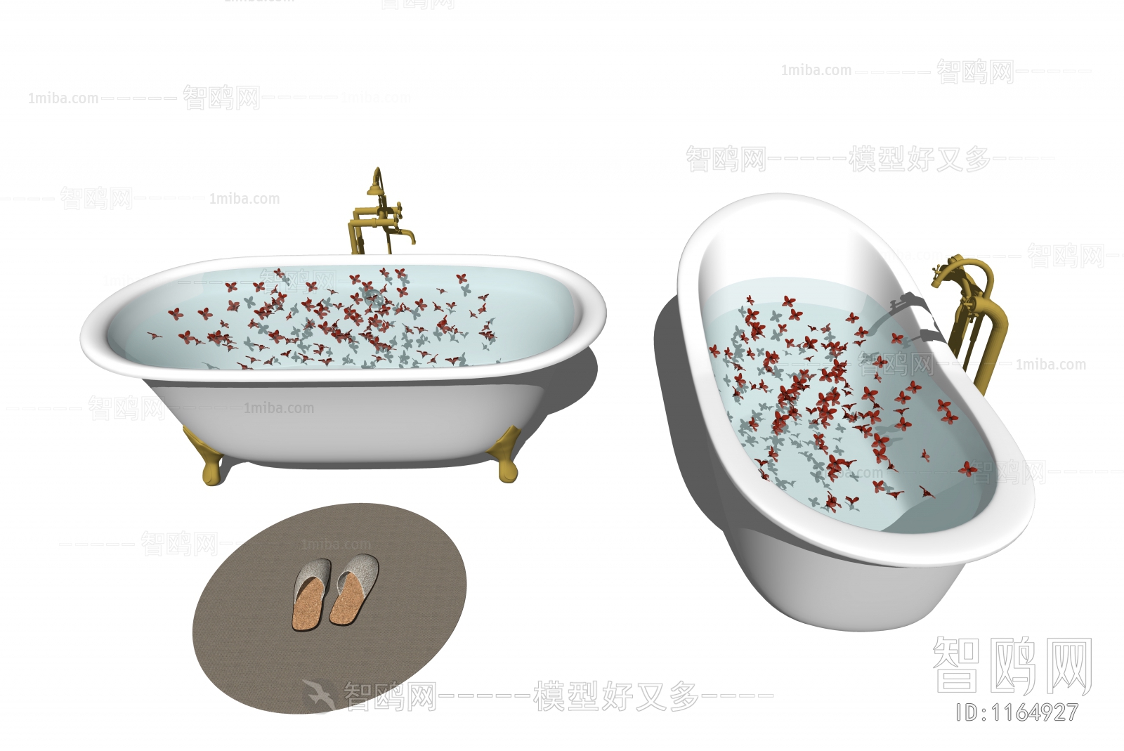 Simple European Style Bathtub