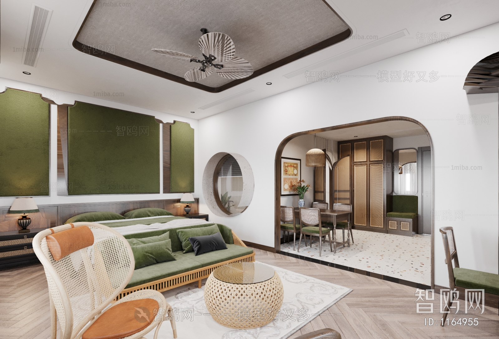 Southeast Asian Style Bedroom