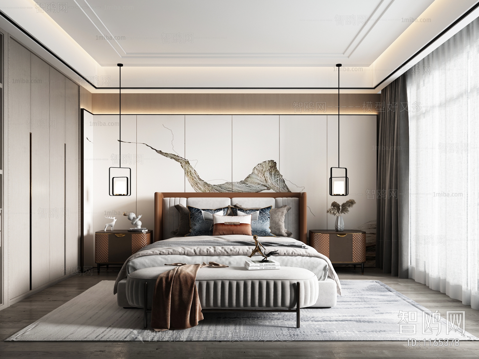 New Chinese Style Bedroom