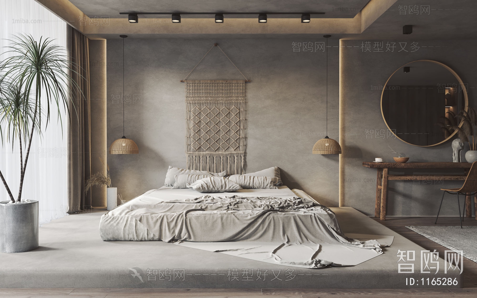 Wabi-sabi Style Bedroom