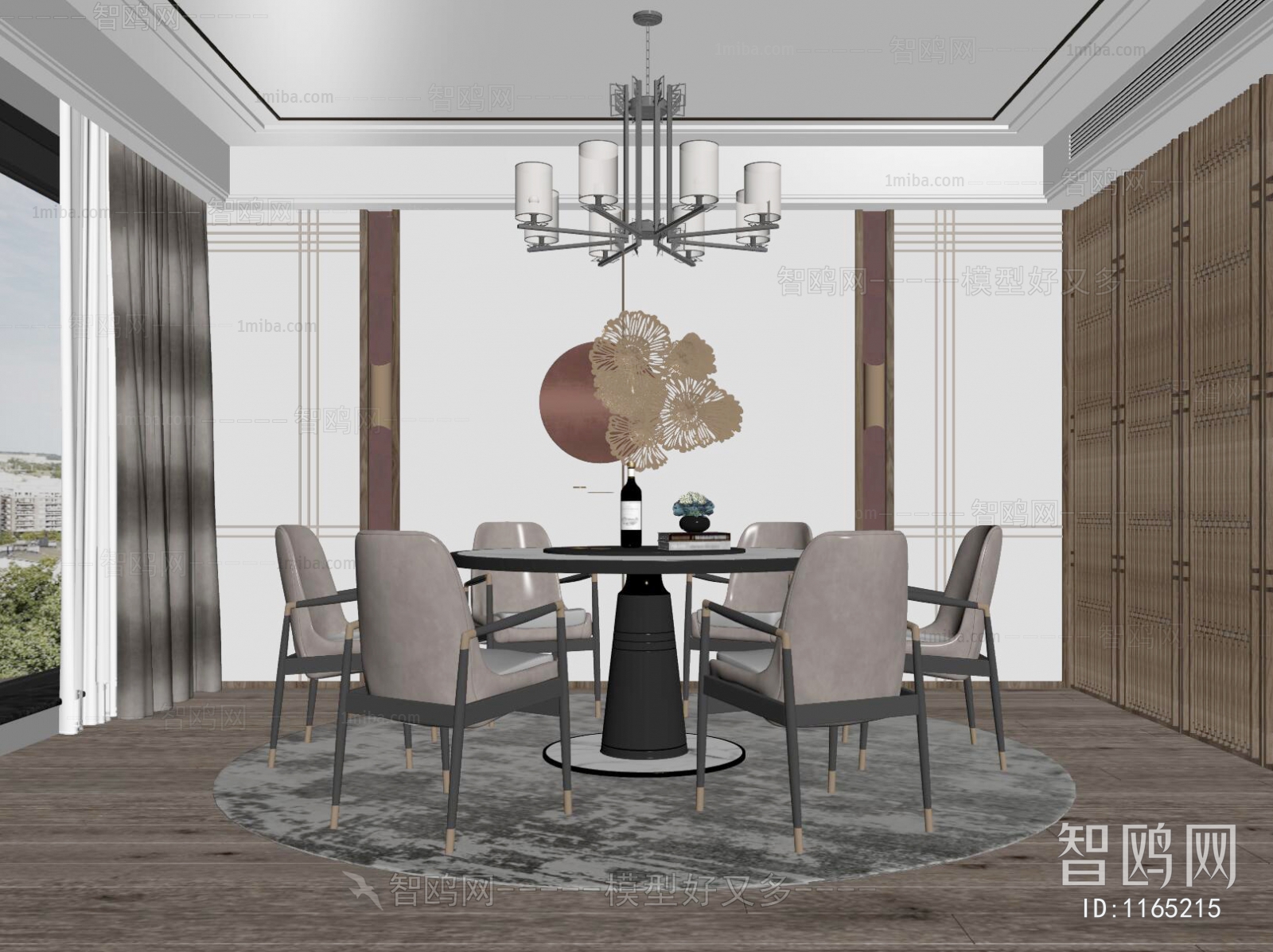 New Chinese Style Dining Room