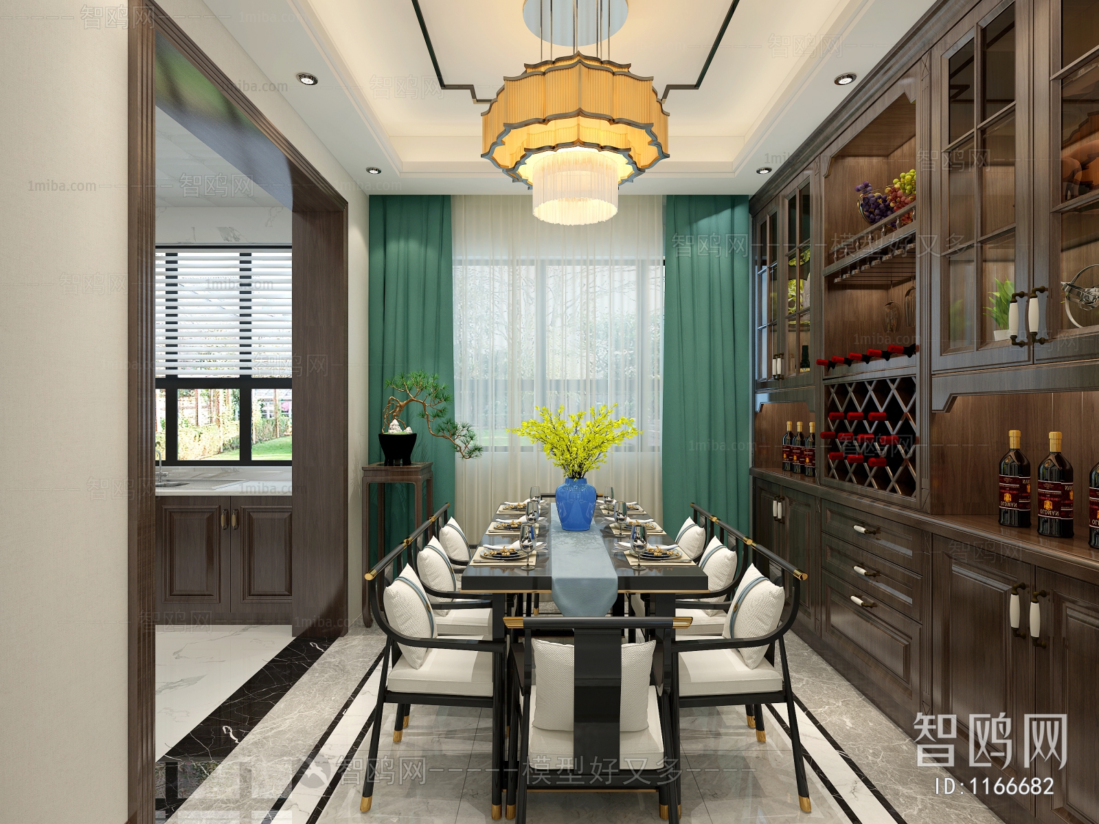 New Chinese Style Dining Room