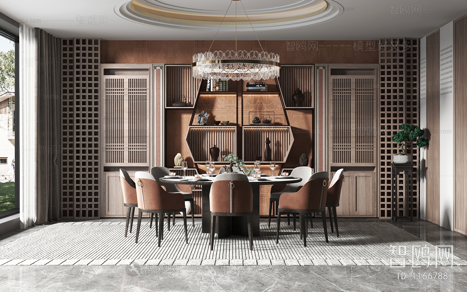 New Chinese Style Dining Room