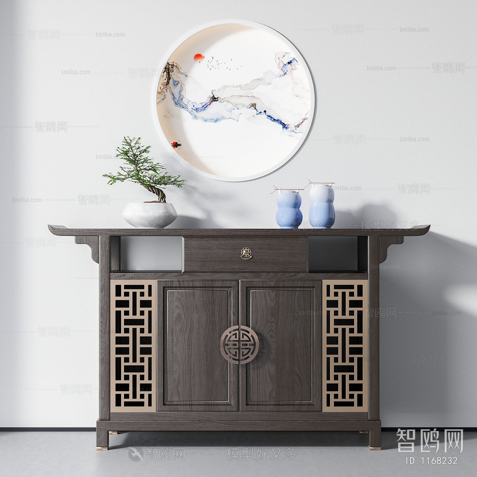 Chinese Style Side Cabinet/Entrance Cabinet