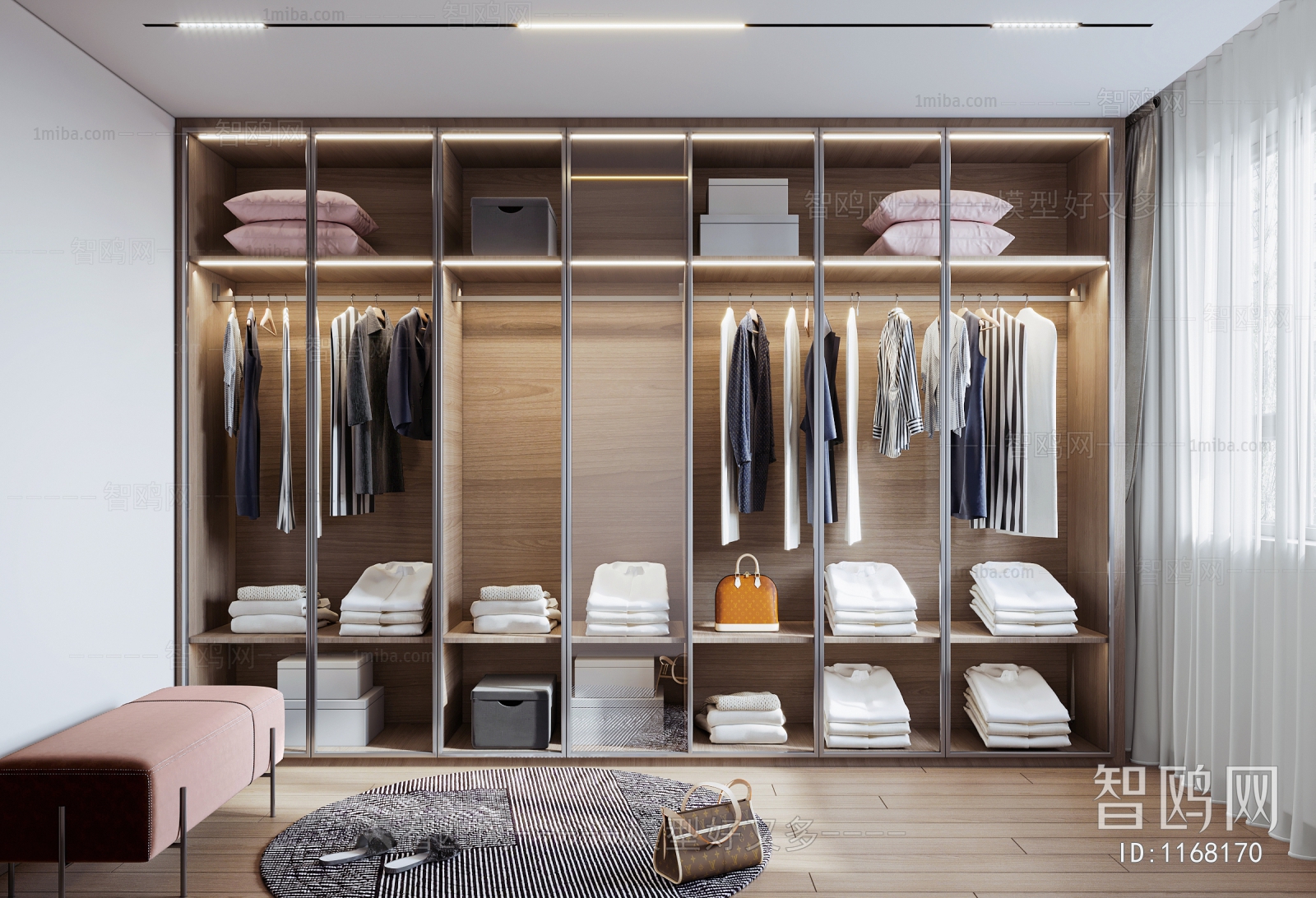 Modern Clothes Storage Area