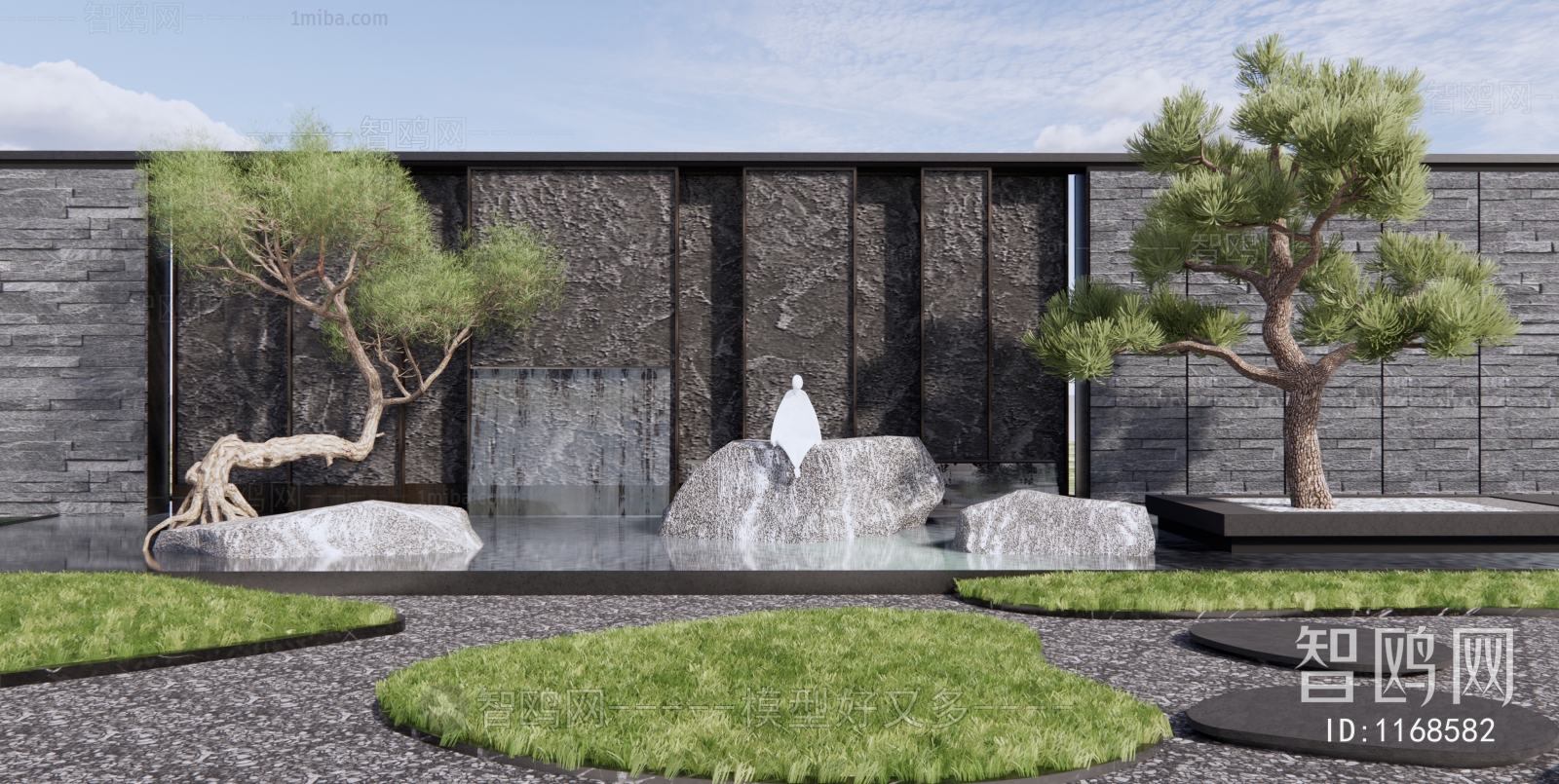 New Chinese Style Courtyard/landscape