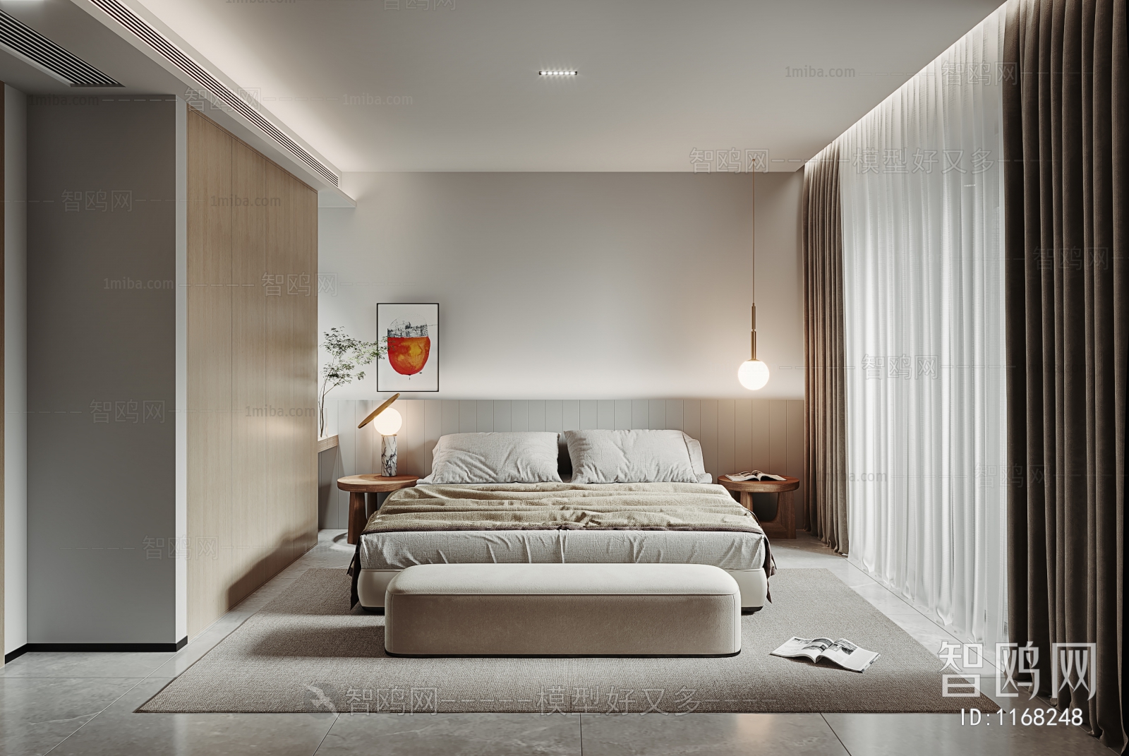 Modern Nordic Style Bedroom