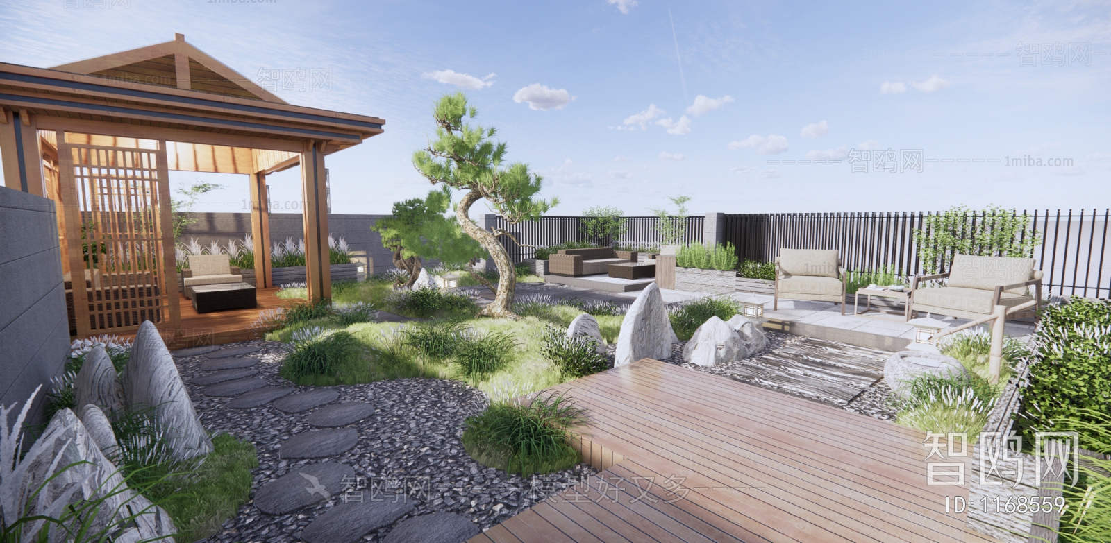 New Chinese Style Courtyard/landscape