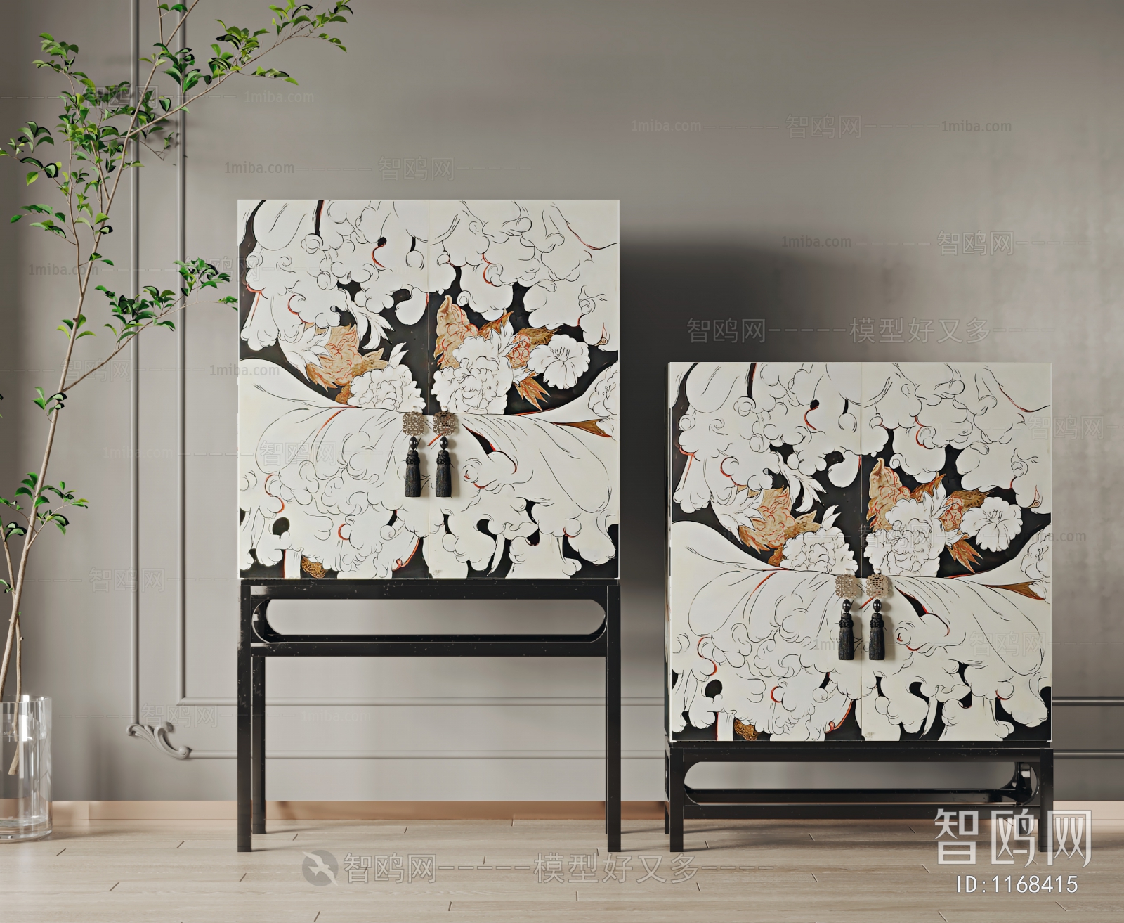 New Chinese Style Side Cabinet/Entrance Cabinet