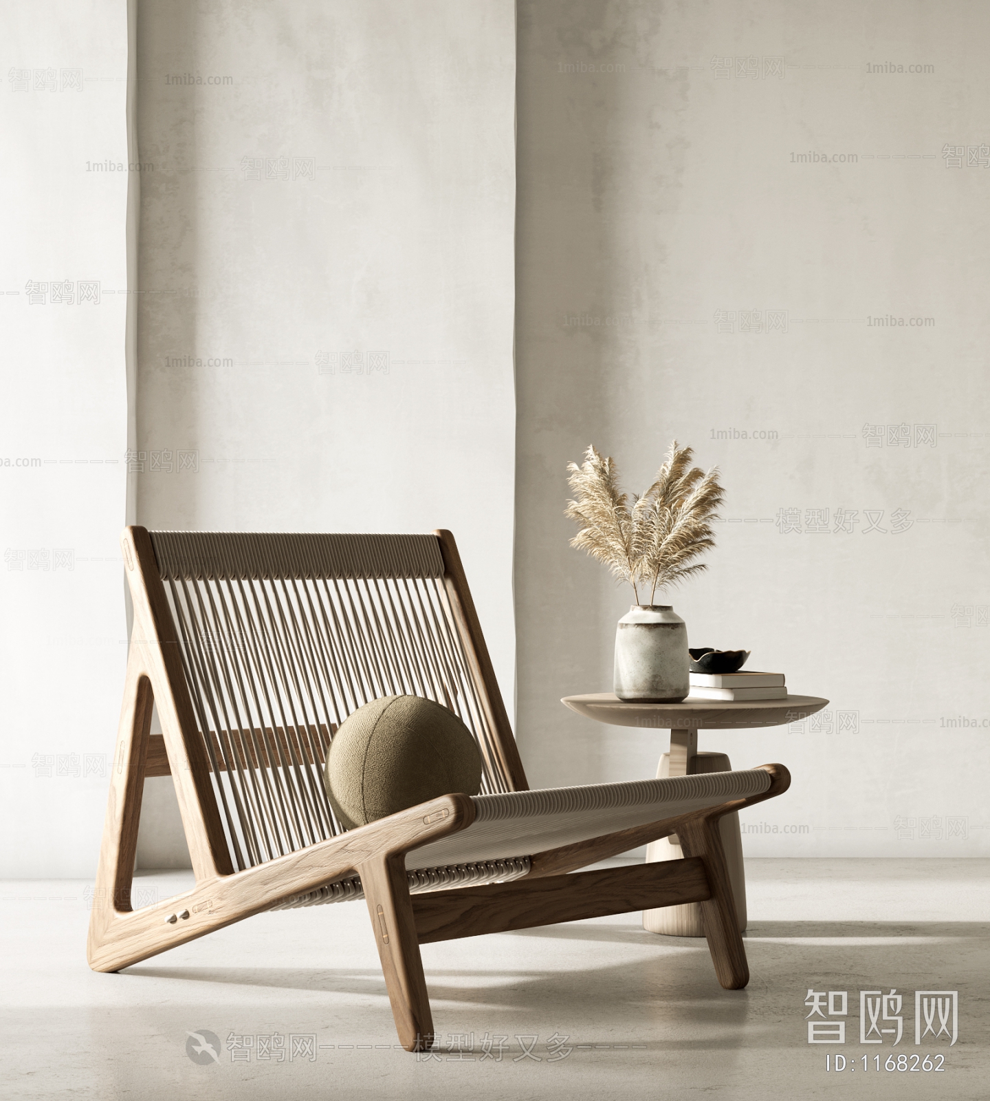 Wabi-sabi Style Lounge Chair