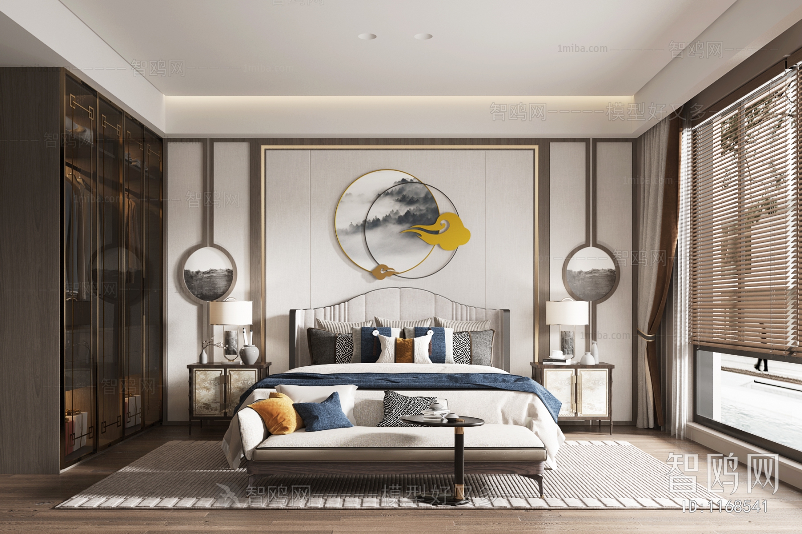 New Chinese Style Bedroom