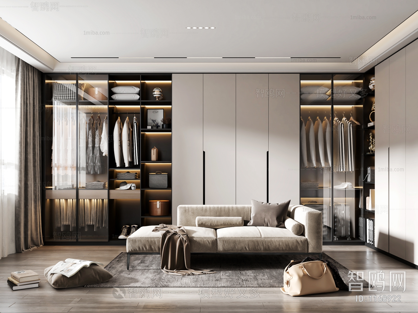 Modern Clothes Storage Area