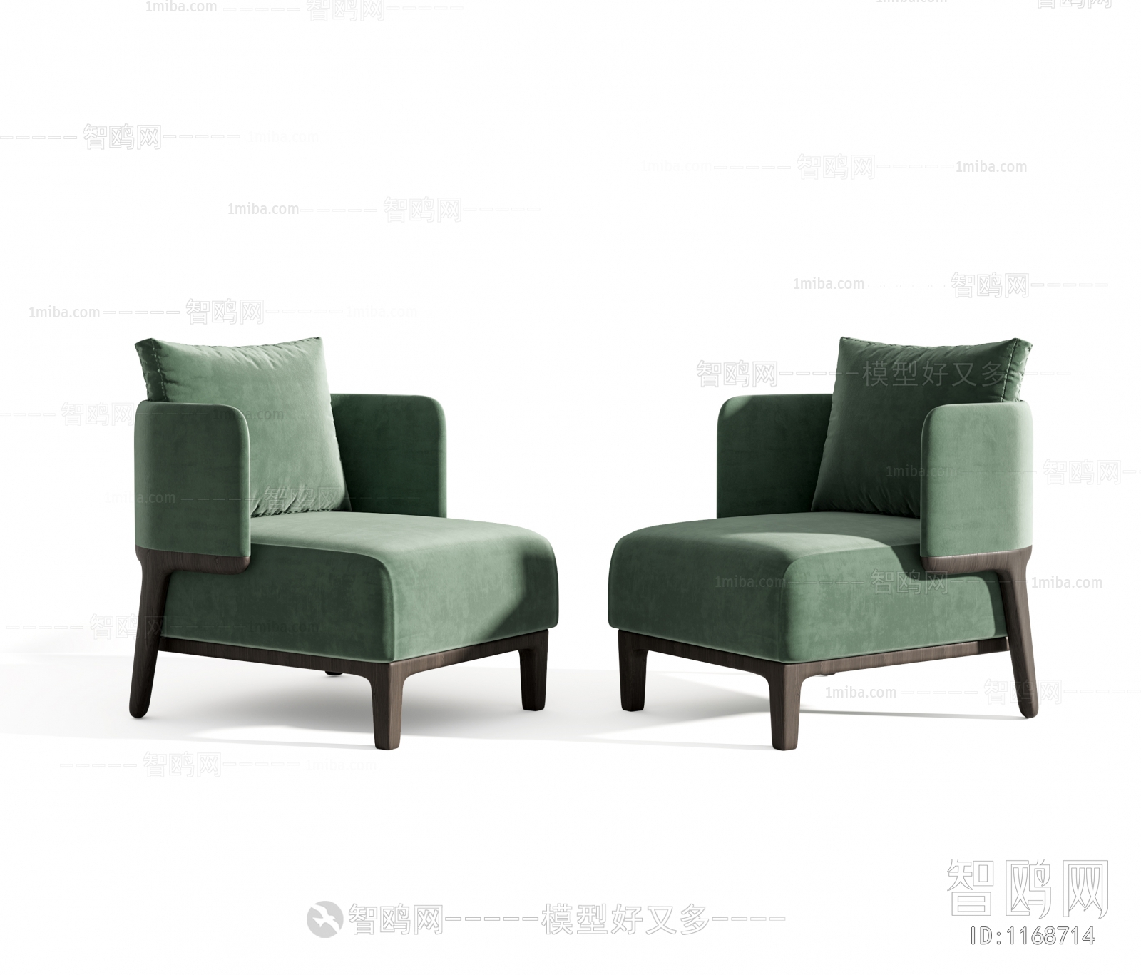 New Chinese Style Single Sofa