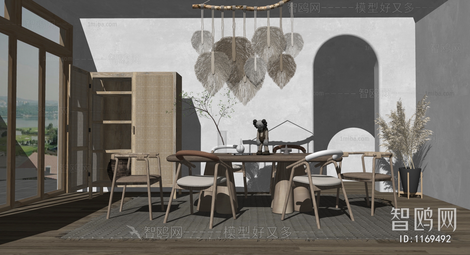 Wabi-sabi Style Dining Room