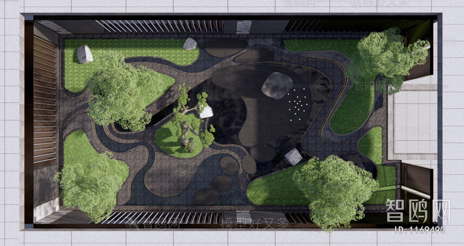 New Chinese Style Courtyard/landscape