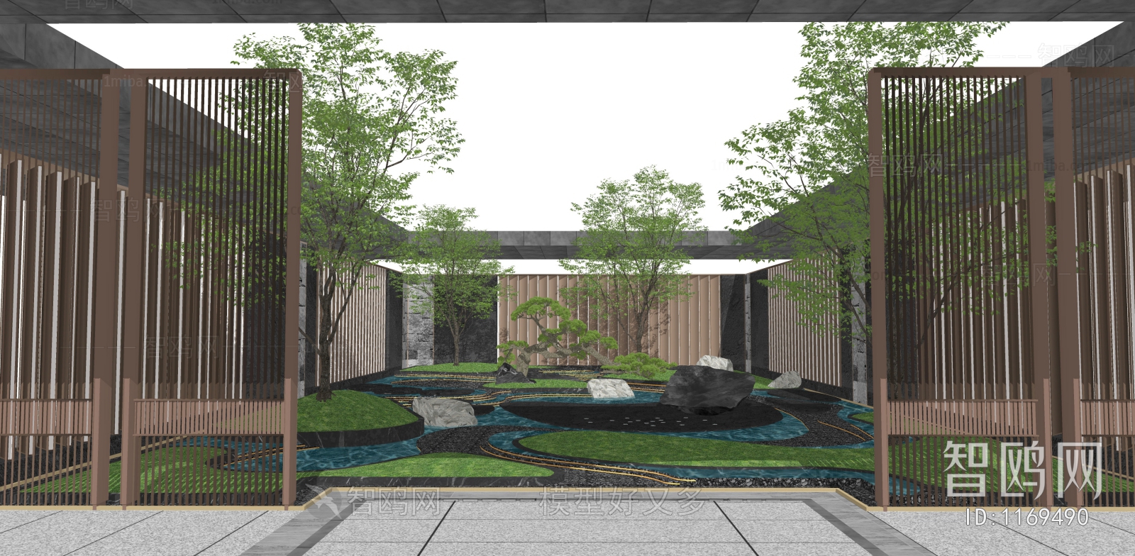 New Chinese Style Courtyard/landscape