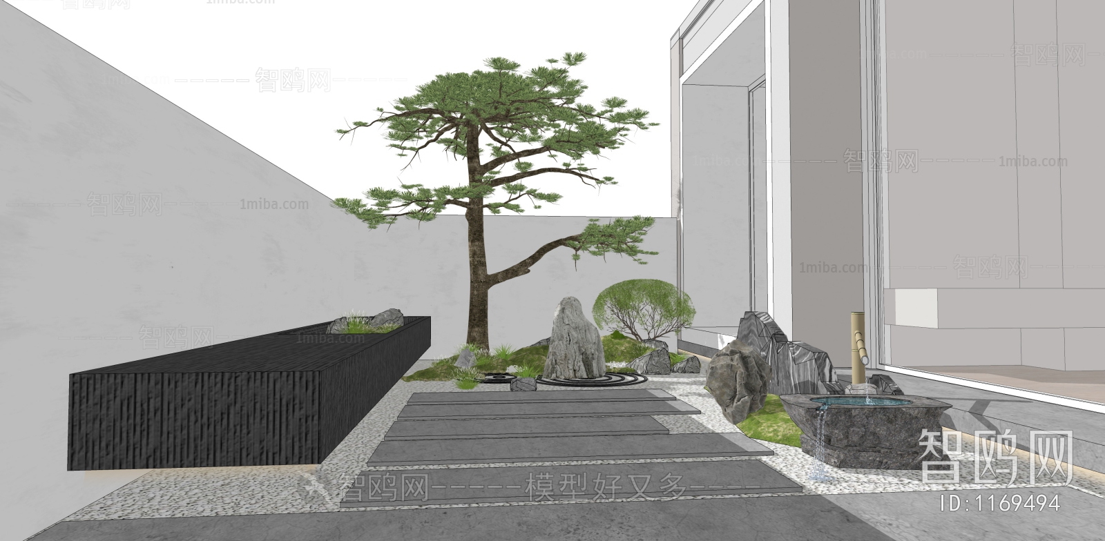 New Chinese Style Courtyard/landscape