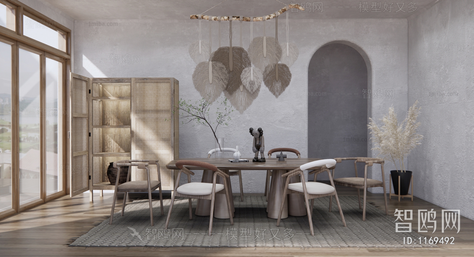 Wabi-sabi Style Dining Room