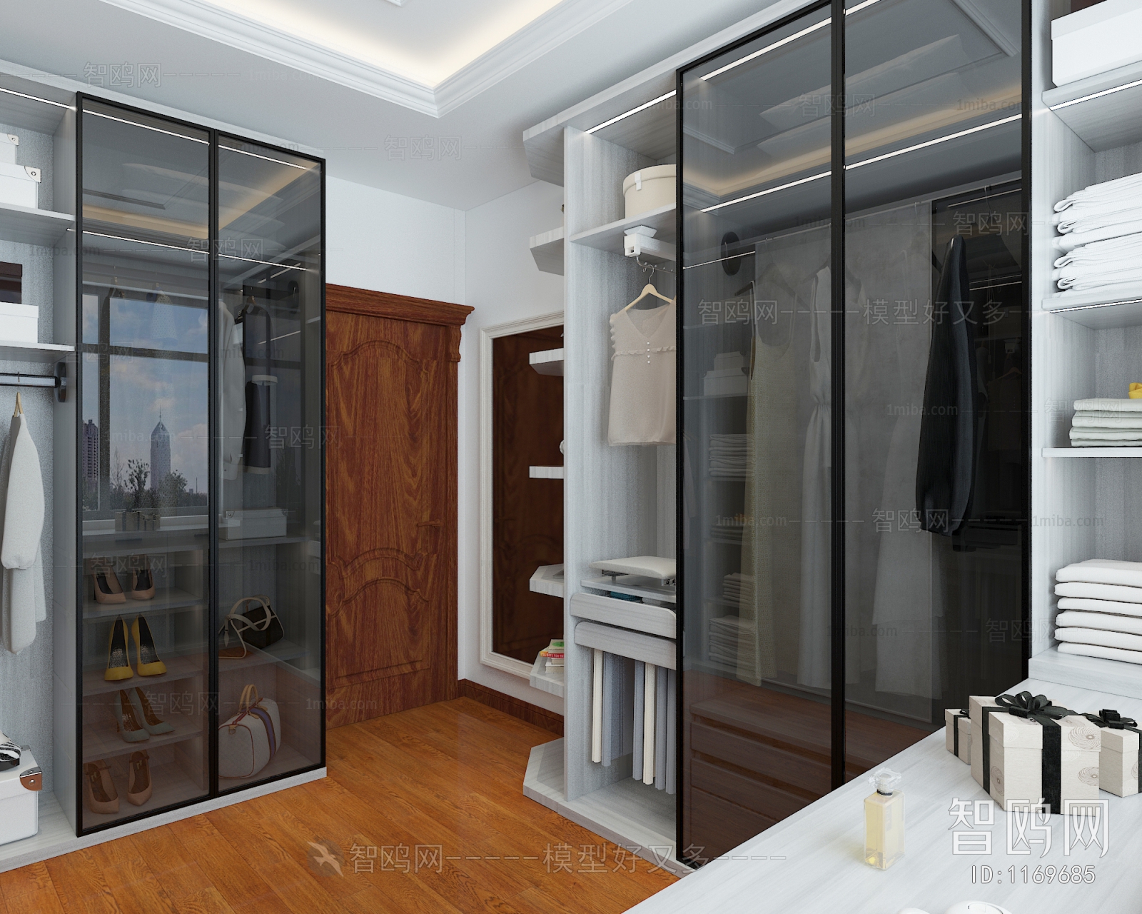 Modern Clothes Storage Area