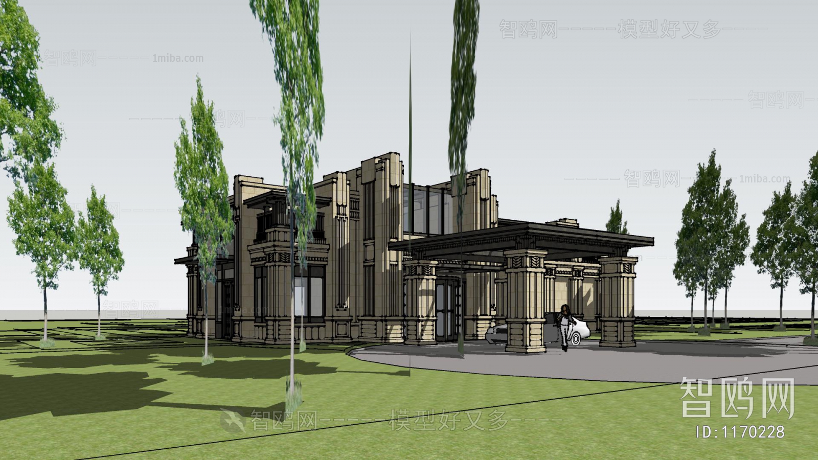 European Style New Classical Style Building Appearance