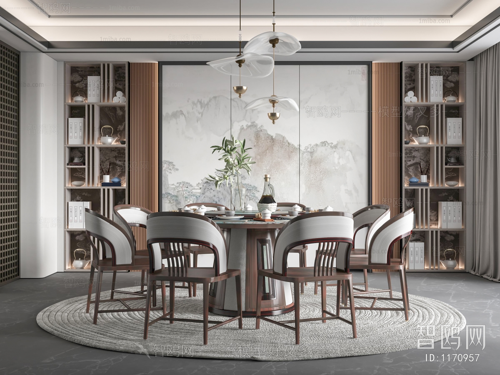 New Chinese Style Dining Room